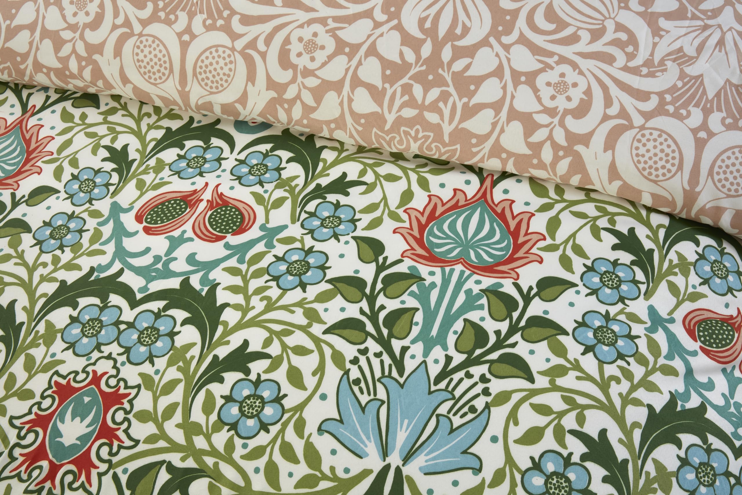 Rapport home Heritage Floral Microfibre Reversible King Bedding Set, Multi - Image 3