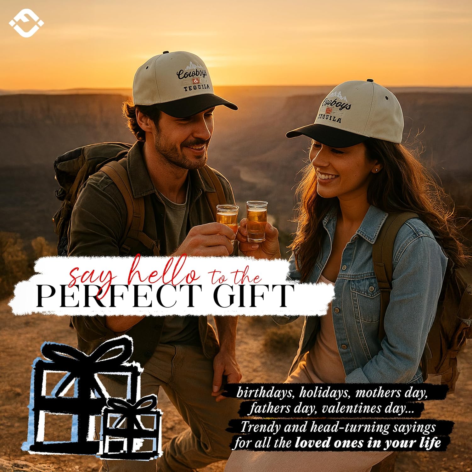 Funky Junque Vintage Canvas Snapback Hat - Adjustable 2 Tone Cap for Men Women - Put It On My, Cowboy, Girl Dad, Funny - Image 8