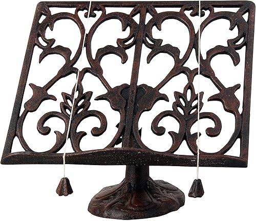 Soporte para libros de cocina en color marrón antiguo