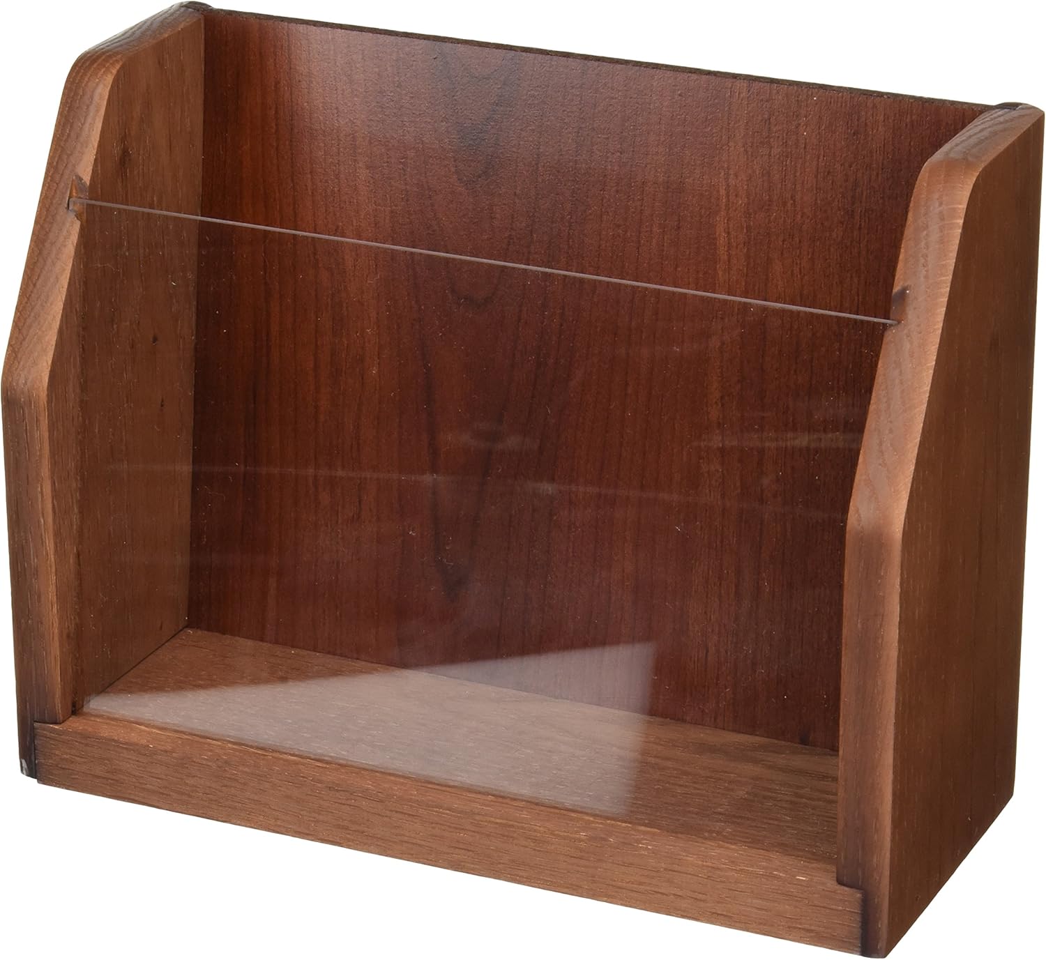 Wooden Mallet Countertop Magazine Display, Mahogany