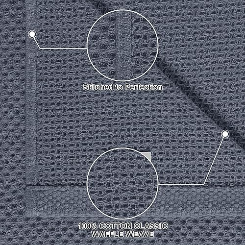 Miniatura 2 de Homaxy Juego de 8 paños de cocina y paños de cocina 100% algodón, 12 x 12 pulgadas y 13 x 28 pulgadas, juego de 8 toallas de cocina a granel, paños