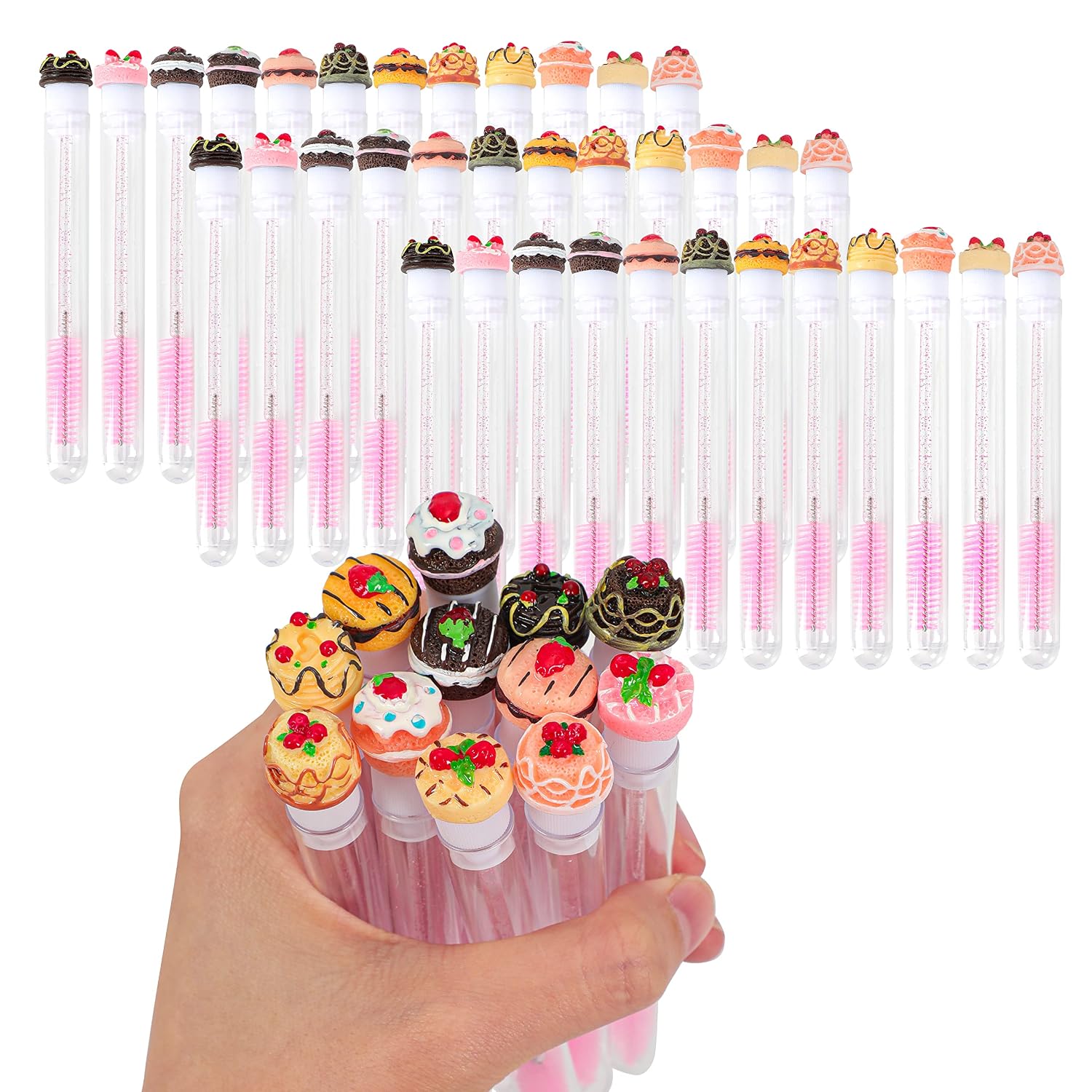 CAKE Disposable Mascara Brushes - 60 Pcs Eyelash Tools