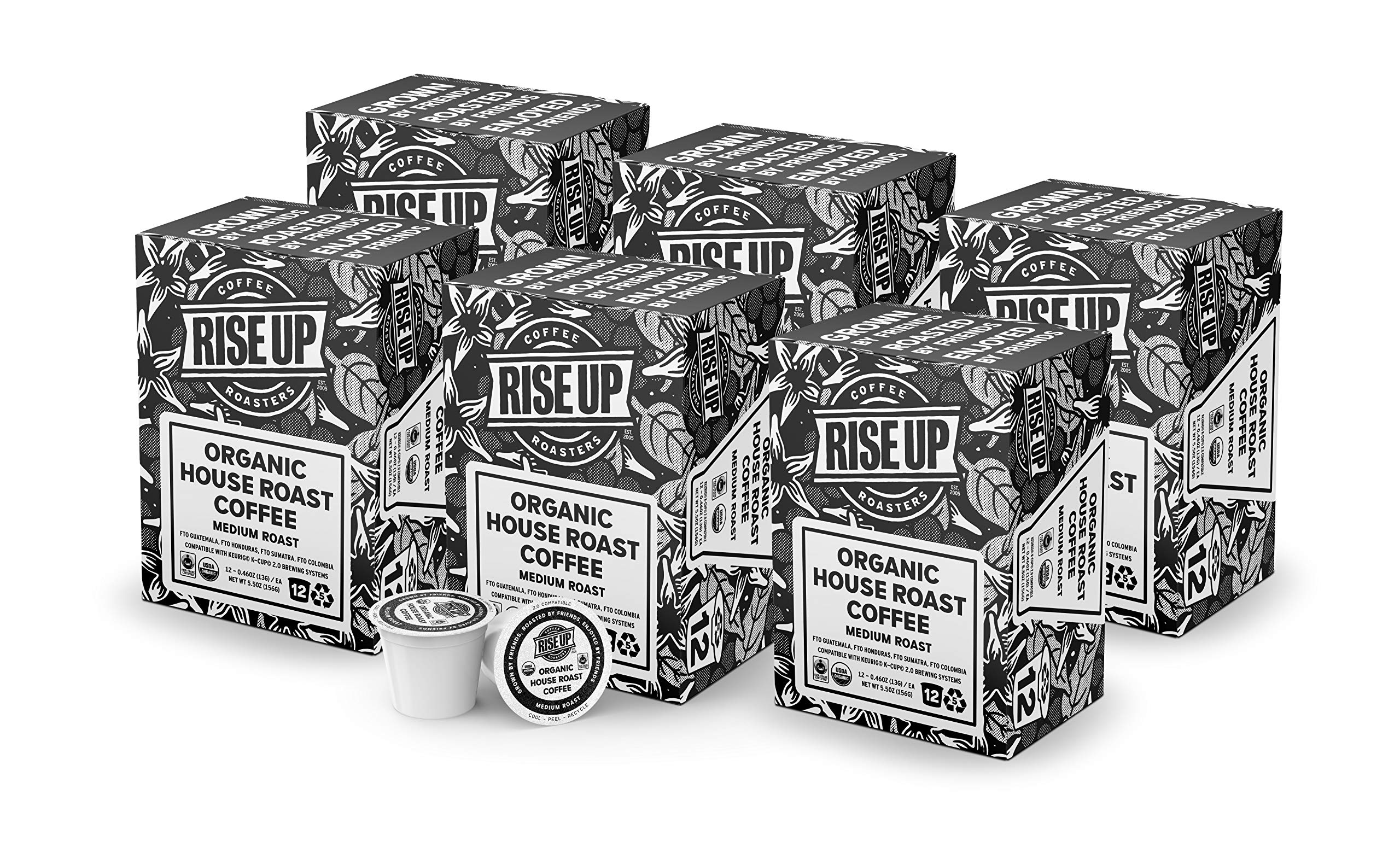 Organic House Roast Coffee 72ct Recyclable Coffee Pods