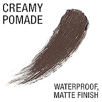 Vista 2 de Maybelline TattooStudio Pomada para cejas de larga duración, apilable, maquillaje para cejas, marrón negro, 1 unidad