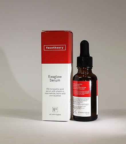 Miniatura 7 de Facetheory Exaglow Serum S10  Con 5 de ácido tranexámico vitamina C y regaliz  Ilumina las manchas oscuras y el melasma  Ilumina la piel  Suero de