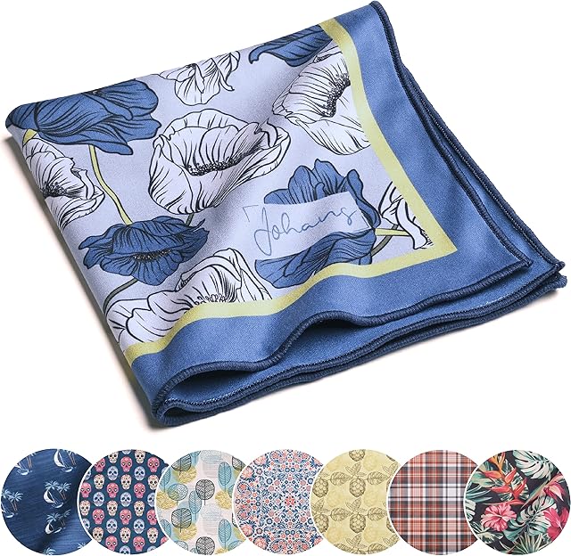 Johans® Ściereczka z mikrofibry XXL | jakość optyczna 30 x 30 cm do czyszczenia okularów, smartfona, tabletu, aparatu fotograficznego | ściereczka do czyszczenia okularów, ściereczka do wyświetlacza