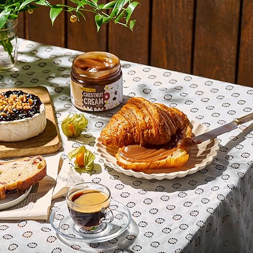 Miniatura 6 de Gourmanity Crema de castaña de vainilla, deliciosamente suave con sabor a vainilla, crema de marrones de Francia, ideal para panqueques, tostadas y