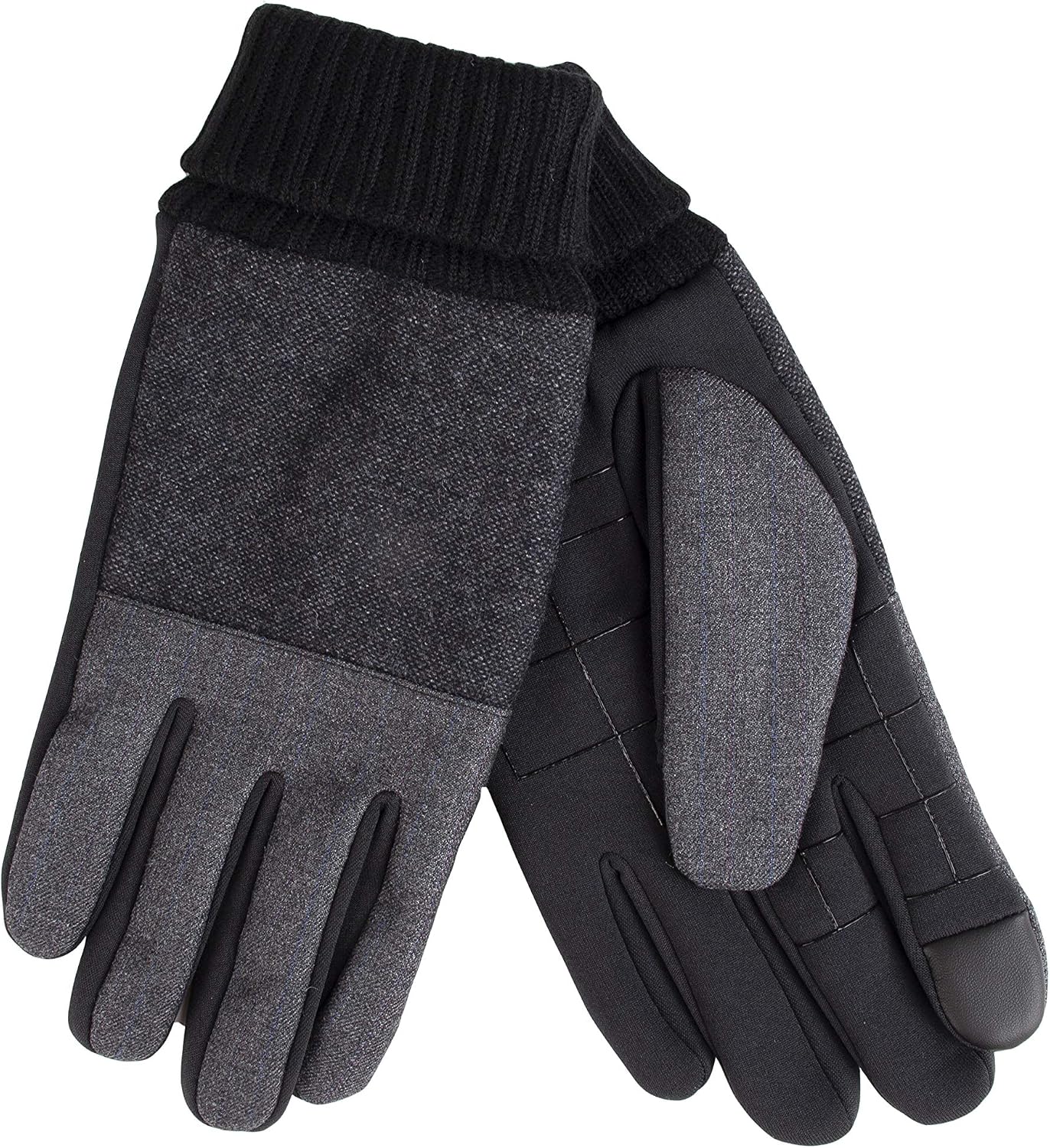 Dockers Men's Warm Fabric Winter Gloves with Smartphone Touchscreen Capability