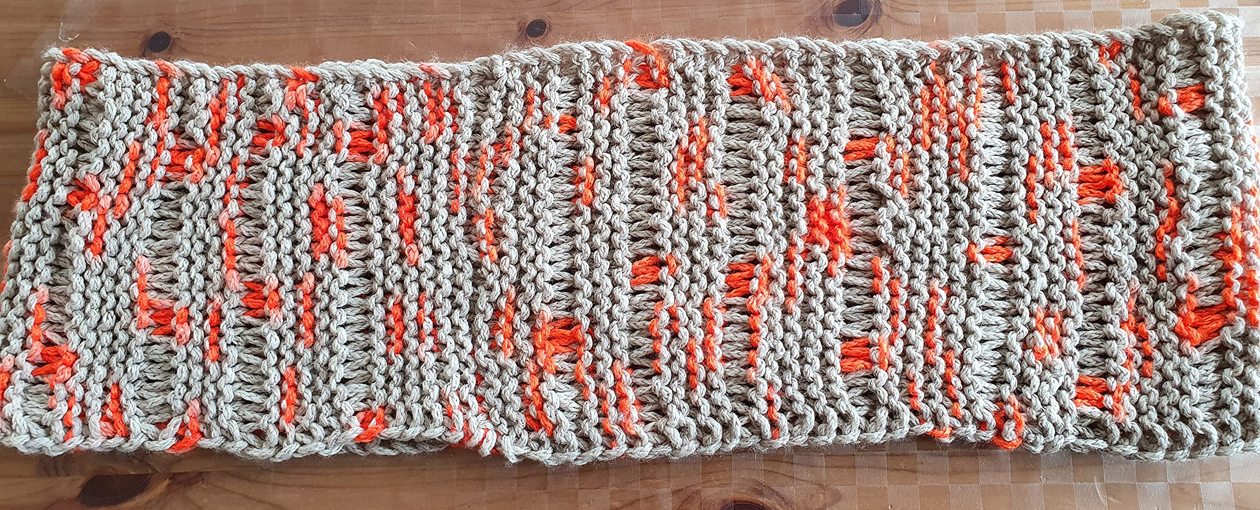 Wollschal Loop XXL ca. 140 cm lang Schal handgestrickt mel.Schlauchschal Loopschal Rundschal Schlauchtuch gestrickt