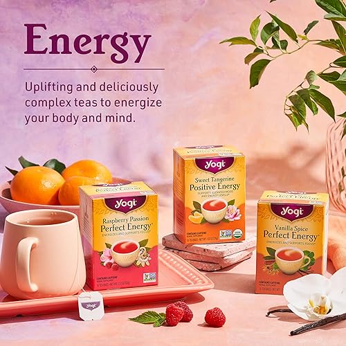 Miniatura 5 de Yogi Tea – Té Vanilla Spice Perfect Energy (paquete de 6) - Energiza y apoya el enfoque - 96 bolsitas de té