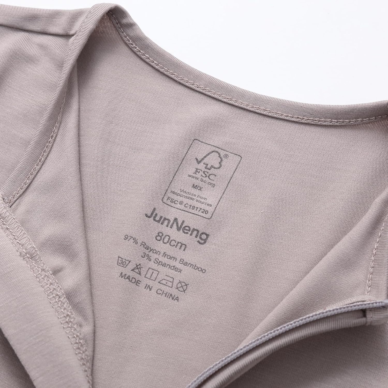 JunNeng Baby 2 Pack Rayon of Bamboo Romper Sleeper 2 Way Zipper Short Sleeve Jumpsuit Zipper Footless One-piece - Image 6