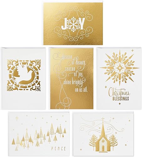 Miniatura 10 de Hallmark - Surtido de tarjetas de Navidad religiosas en caja, Star of Wonder (36 tarjetas y sobres) rosa, azul, amarillo, verde, naranja