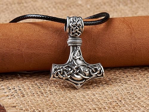 Miniatura 86 de Baldur Jewelry - Collar de martillo Thors Mjölnir - Colgante de martillo de Thor nórdico vikingo joyería vikingo - Collar Thor - Regalos Thor