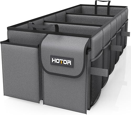 HOTOR Organizador de maletero para automĂłvil, organizador de coche de gran capacidad, organizador plegable para SUV y sedanes, organizaciĂłn de HOTOR Organizador de maletero para automĂłvil, organizador de coche de gran capacidad, organizador plegable para SUV y sedanes, organizaciĂłn de