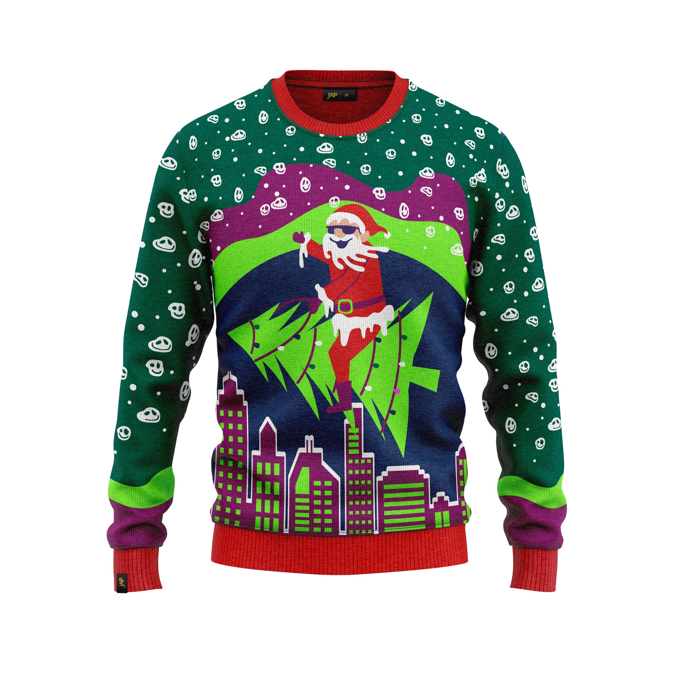 JAP Christmas - Pull de Noel - Pull Noel pour Femme et Homme - Pull Moche de Noel - Ivre