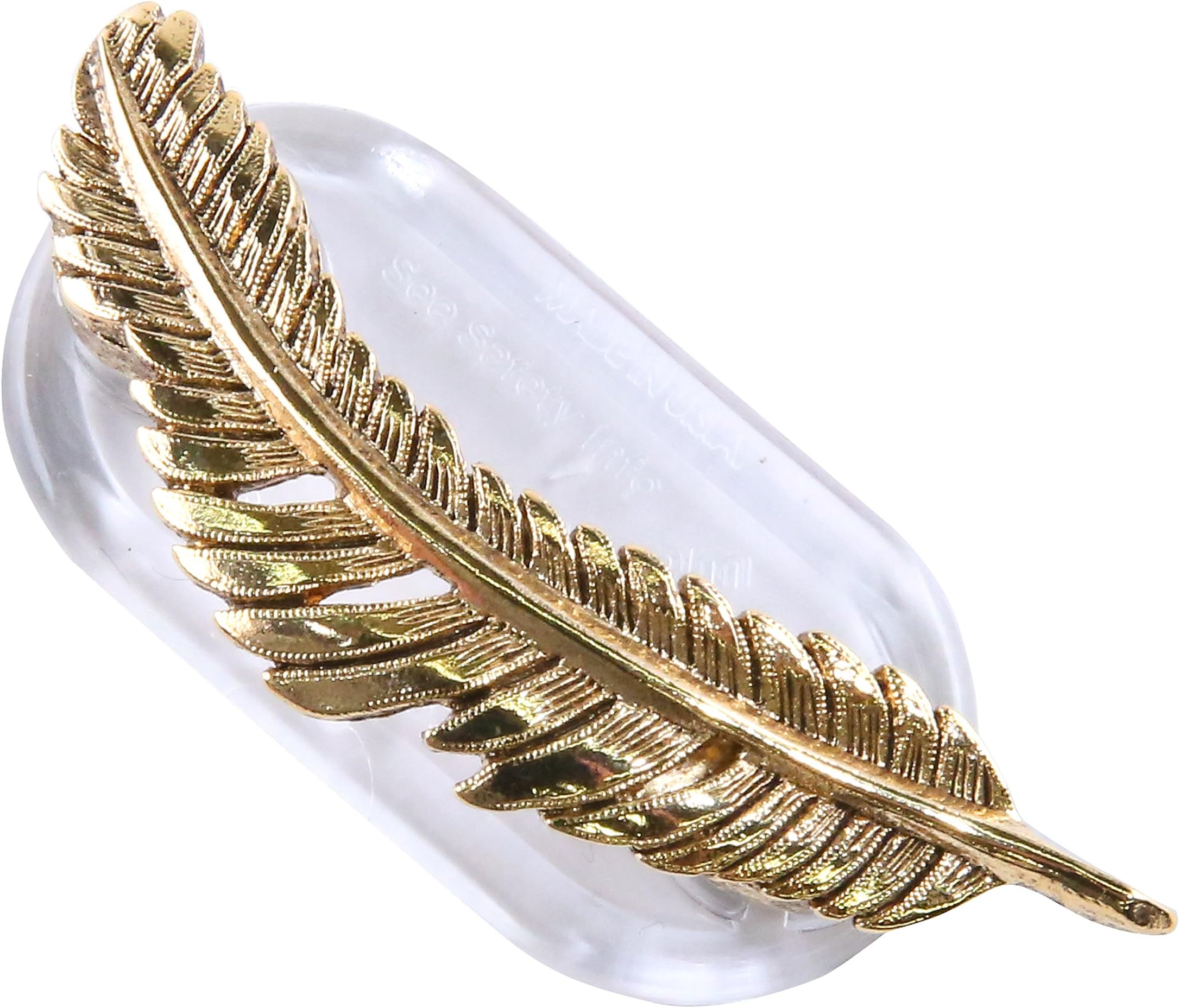 Magcessory Feather Boutique Eyeglass Holder, Scarf Holder Magnet, Gold