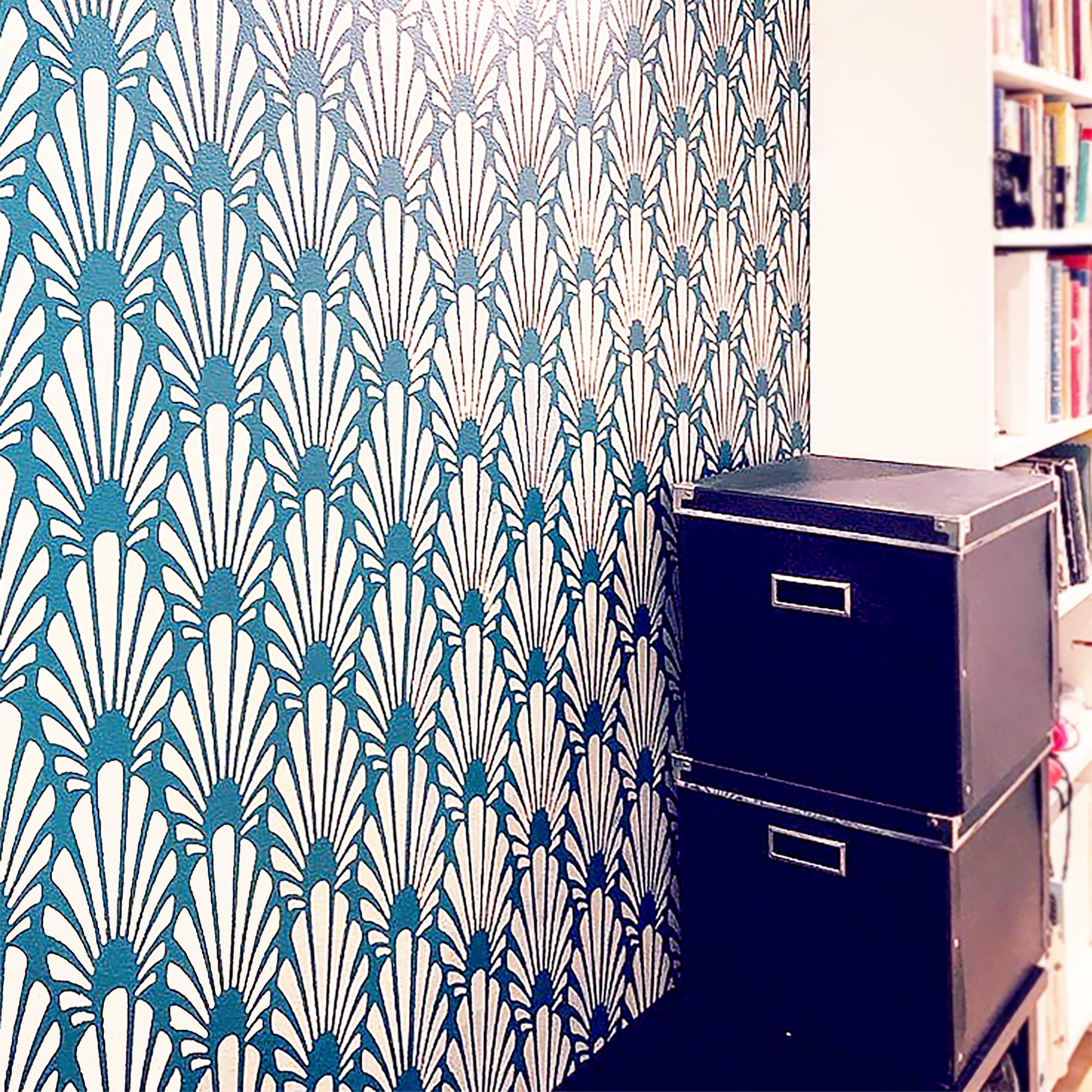 Buy STENCILIT Art Deco Wall Stencil for Painting Large Size 24” x 38.