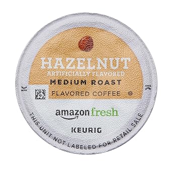 AmazonFresh 80 Ct. K-Cups, Hazelnut Flavored Medium Roast, Keurig K-Cup Brewer Compatible
