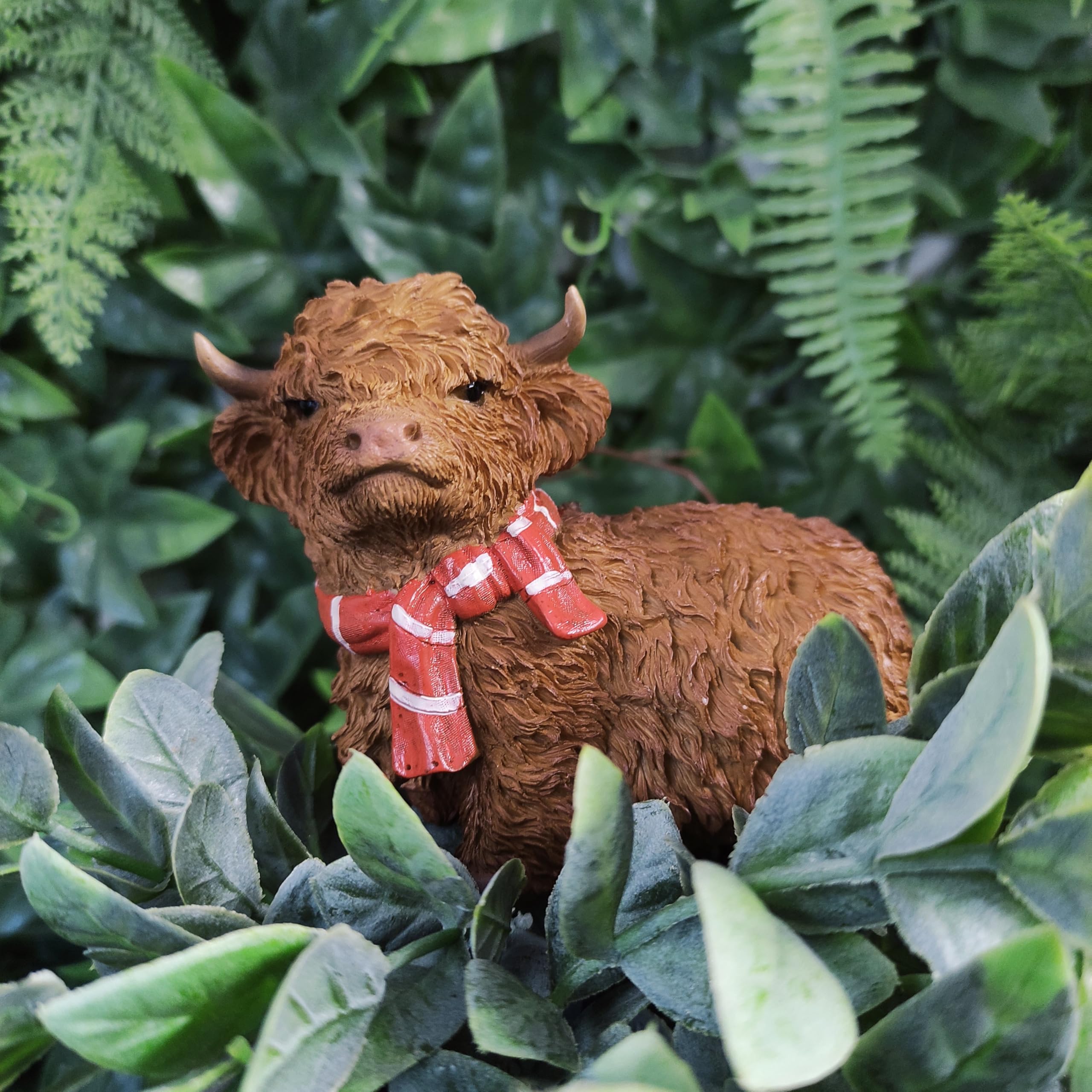 Vivid Arts - Highland Cow with Red Scarf - Plant Pal, Multicolor - Image 2