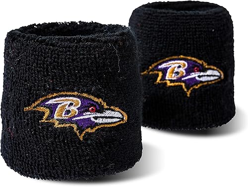 Miniatura 20 de Franklin Sports Muñequeras con Logotipo de Equipo de la NFL - Par de Muñequeras Juveniles para Disfraces y Uniformes