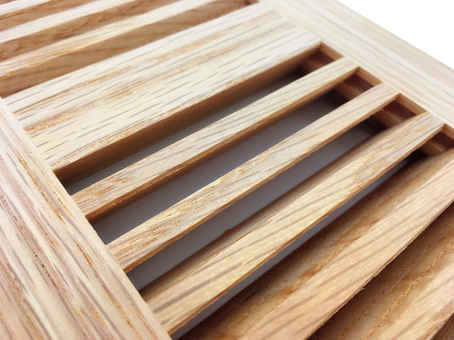 Uр Tо 40% оƒƒ 14 x 6 Decorative Wood Supply Air Vent HVAC Duct Cover Grille - Red Oak Wood - 2-Way Air Direction - [Outer Dimensions: 16w X 8h]