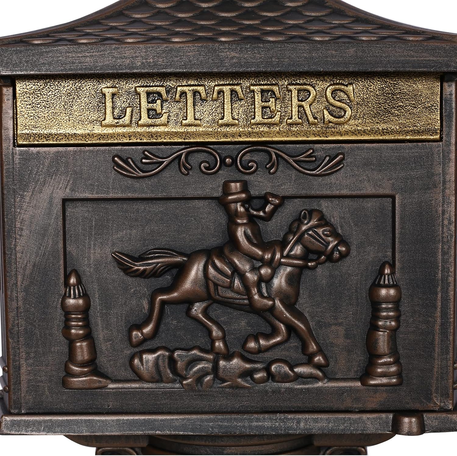 Cast Aluminum Mail Box,Postal Box, Mailbox Color Bronze (Bronze)