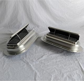 HorseTrailer Air Flow Roof Vent 1 Pair Aluminum Popup High Profile Gasket Bi-Directional Watertight