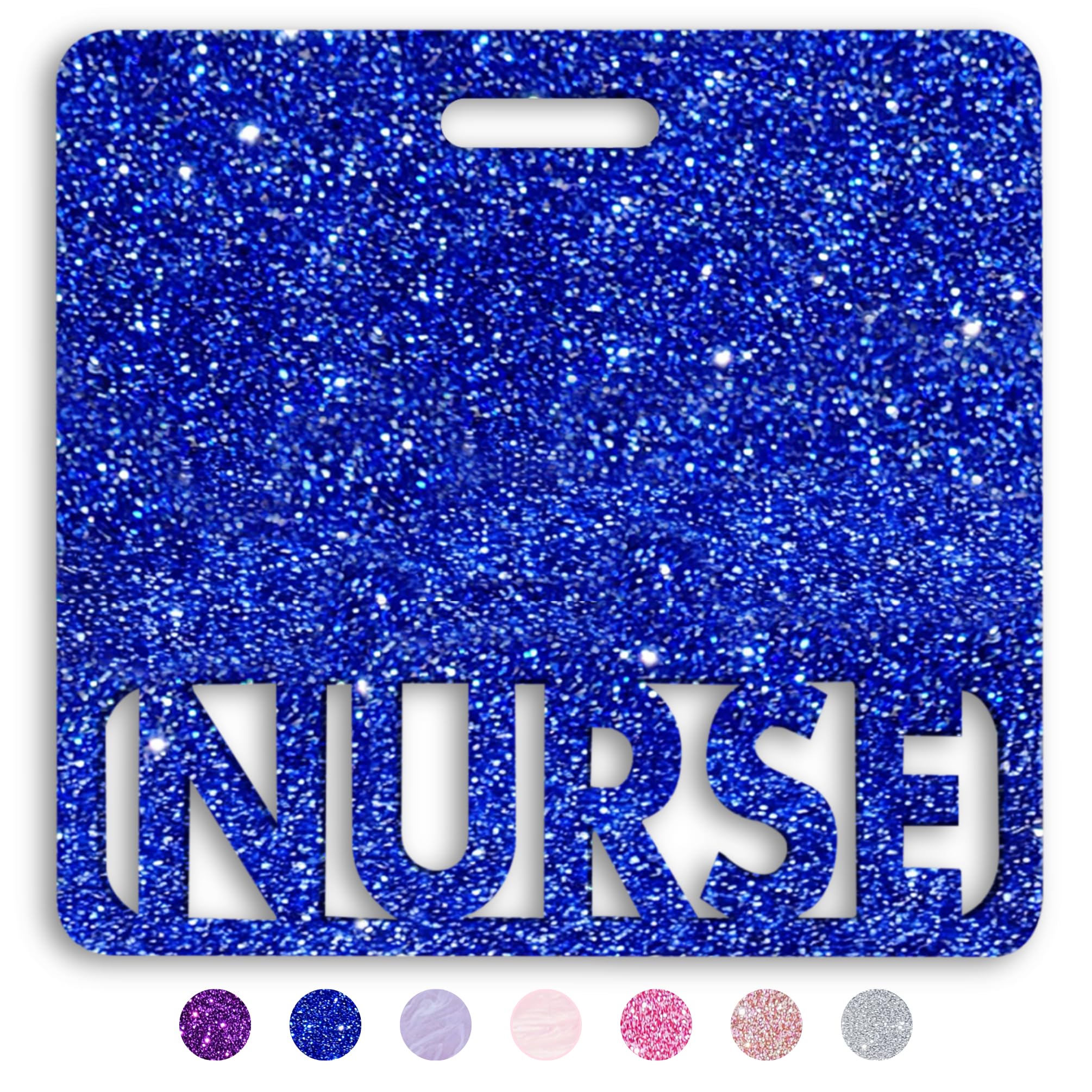 Badge d'infirmière horizontal pailleté le cadeau idéal pour soignante - 8