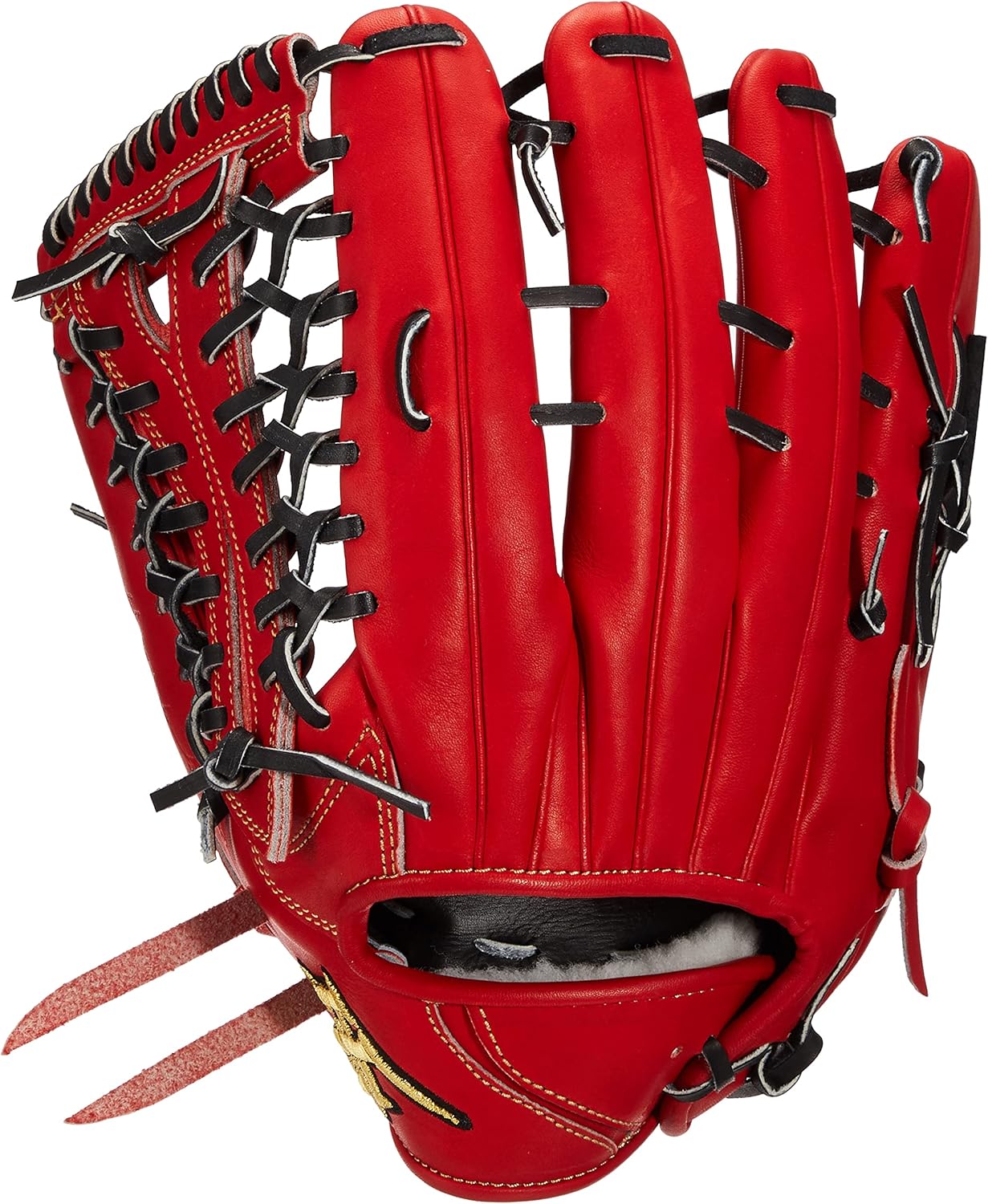High Gold WKG-1098 Technical Extreme Hard Gloves for Outfielders, Red Orange