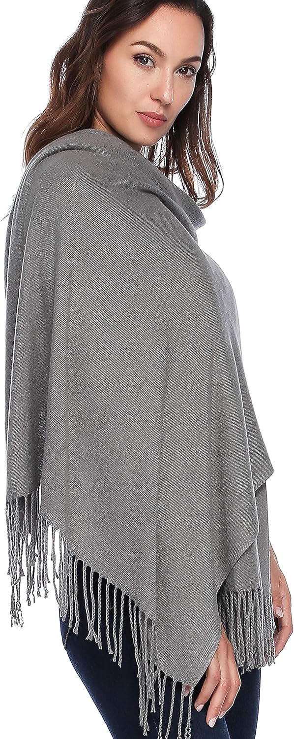 HOYAYO Extra Large Thick Pashmina Shawl Wraps - Wool Soft Winter Warm Scarves Travel Blanket for Women - Image 2