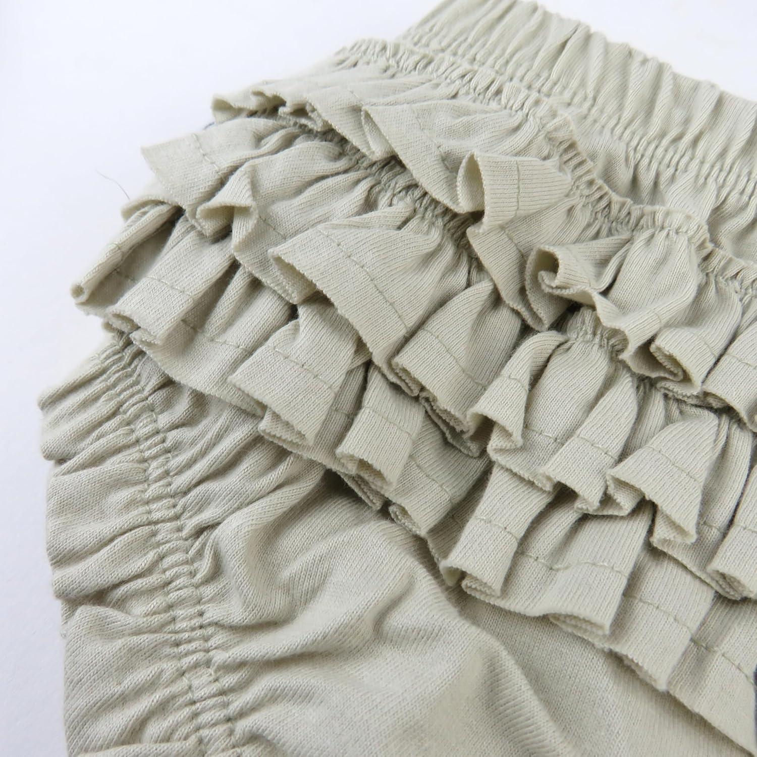 HonestBaby Girls' 100% Organic Cotton Flutter Tee With Ruffle Diaper Cover