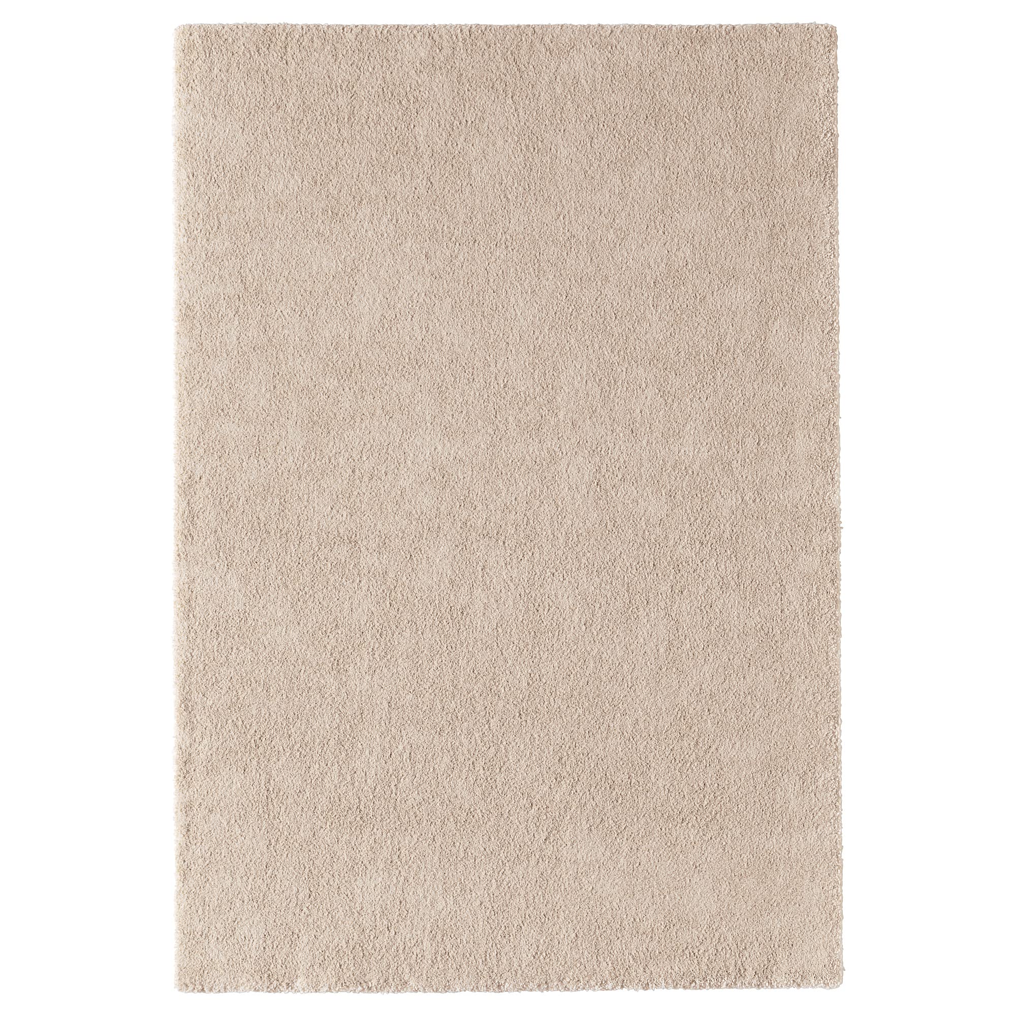 Ikea STOENSE Teppich, Niederflor, 133x195 cm, cremefarben