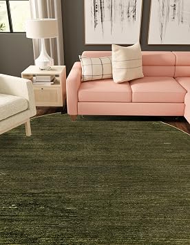 Unique Loom Finsbury Collection Area Rug - Kate 5 3" Round Green