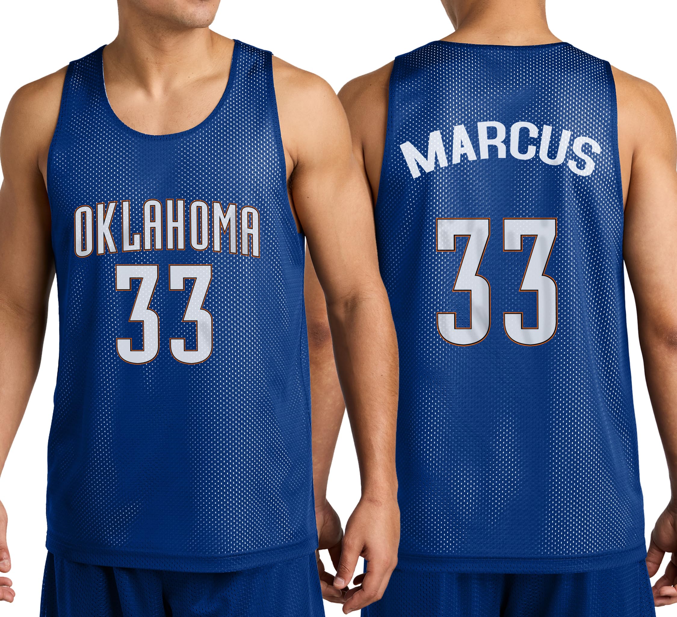Personalized Basketball Jersey w/Add Your Team Name and Number Adult Sports Tee Design 21