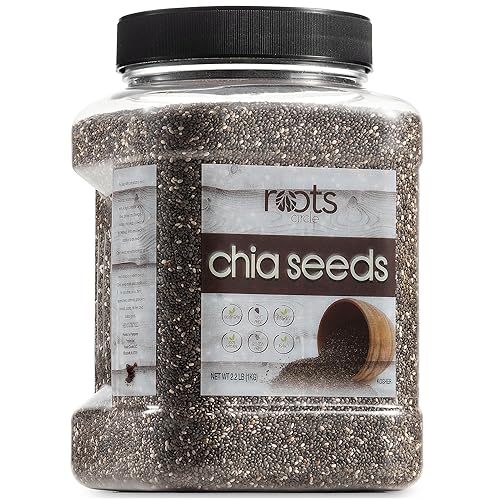 Miniatura 7 de Roots Circle Semillas de chía sin OMG  Superalimento crudo vegano Kosher sin gluten sin nueces ceto paleo y entero 30  Añade Omega 3 y proteína a