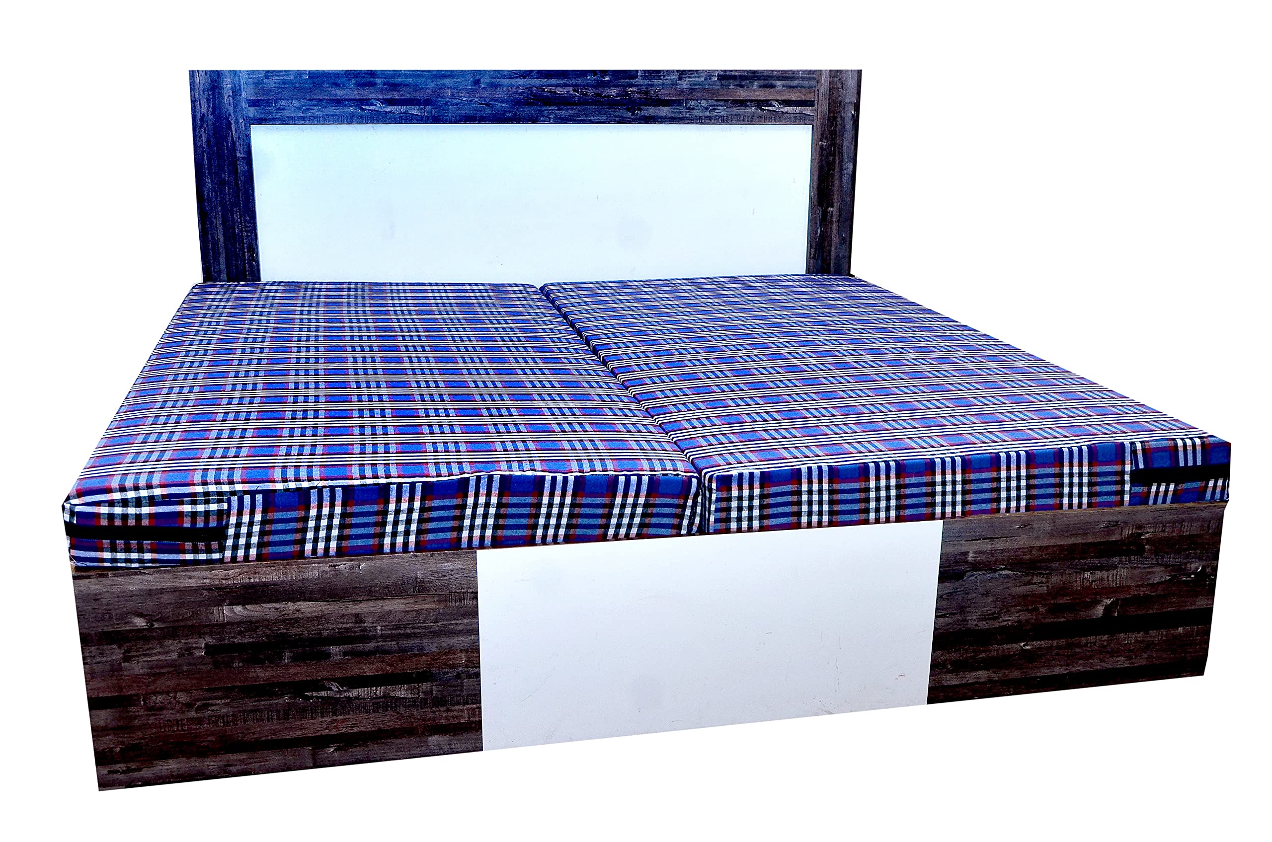 Fairy Down Cotton 300 TC Mattress Cover/Protector with Zip/Chain for King Size Bed (Color:Blue)(Size: 80 * 76 * 4 Inches) 7 * 6.3 Feet-image-29