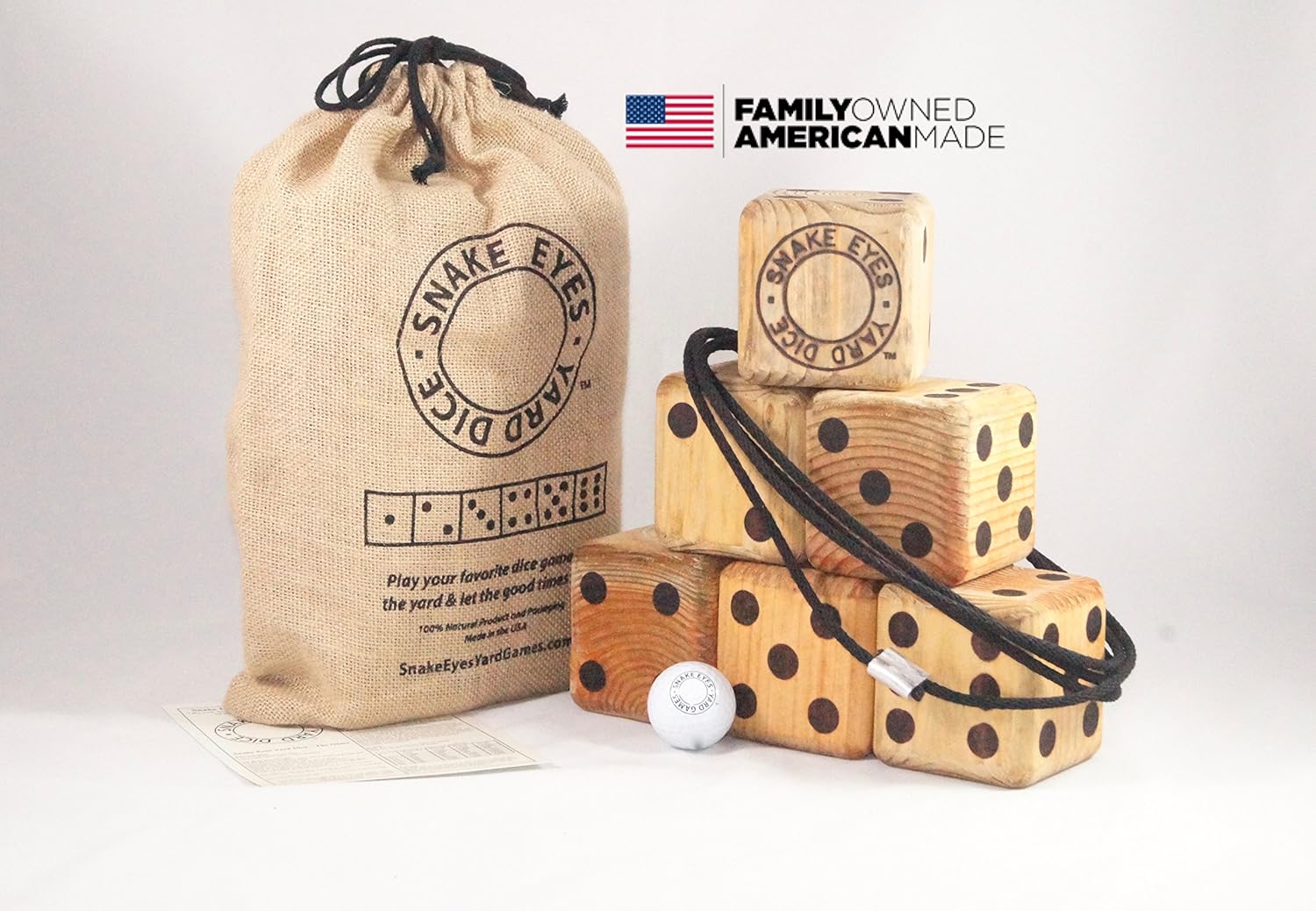 Snake Eyes Yard Dice - The Game - Free Priority Shipping