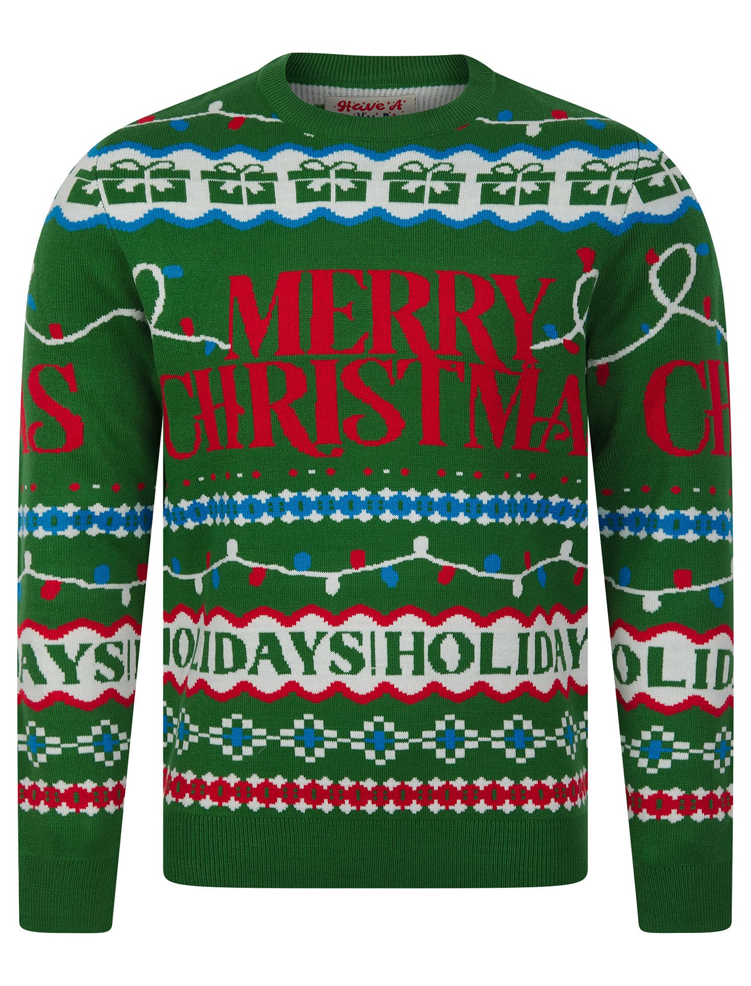 Tokyo Laundry Merry Christmas Men's Nordic Fair Isle Style Knitted Xmas Jumper