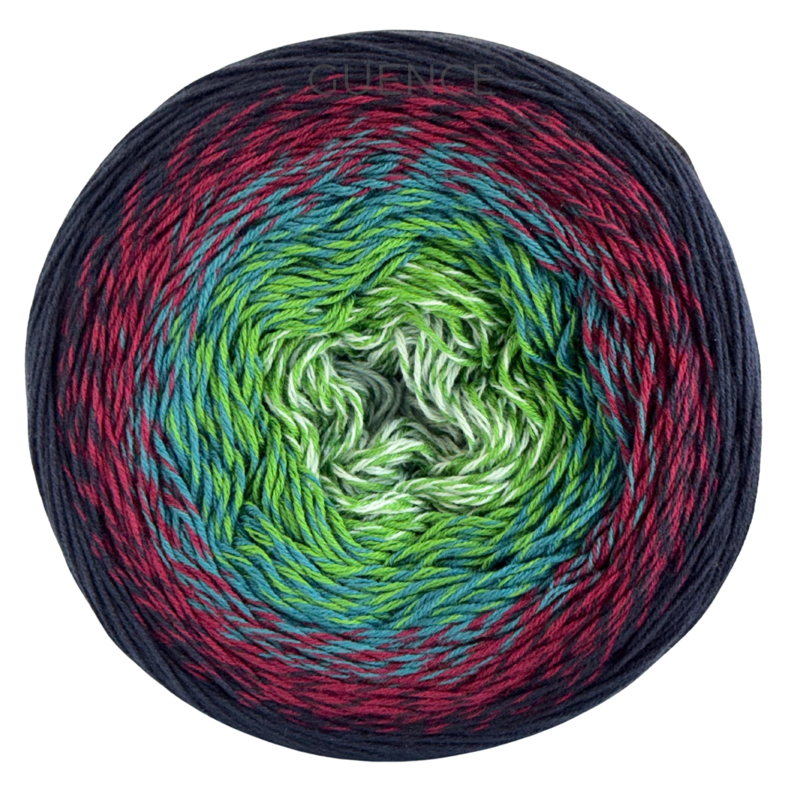 Yarn Art YarnArt Flowers Yarn 55% Cotton 45% Acrylic 250gr 1094yds Multicolor Cotton Yarn Rainbow Crochet Yarn Spring Summer - 1 Fine Sport Skein (266)