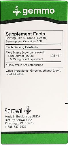 Miniatura 2 de UNDA Gemmo Therapy - Acer Campestre - Extracto de brote de arce de campo 42 fl oz