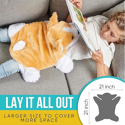 Miniatura 7 de Friendly Cuddles - Manta ponderada para niños y adultos, manta con peso para niños, TEA, procesamiento sensorial, juguete de peluche con peso,