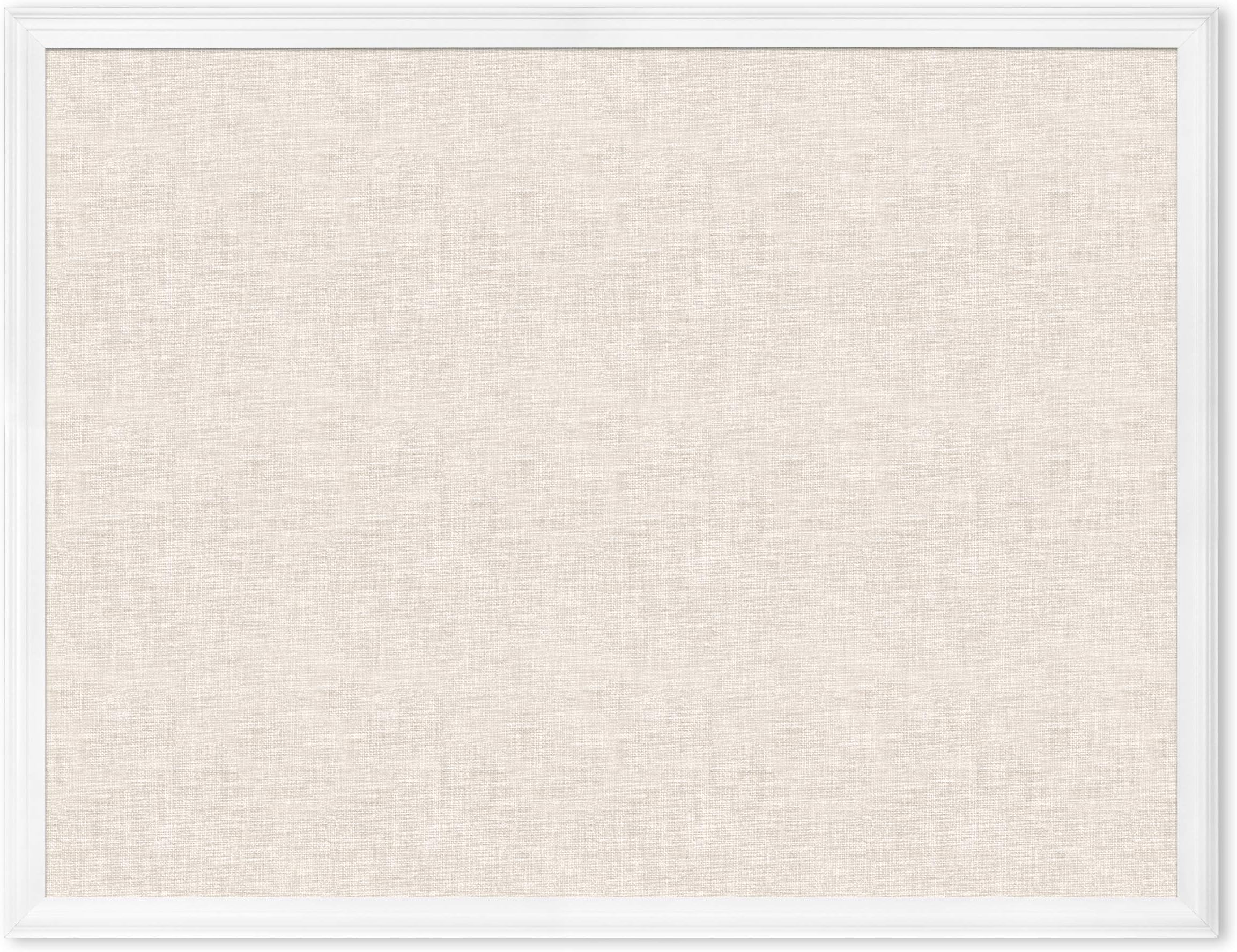 U Brands Linen Cork Linen Bulletin Board, 30 x 40 Inches, White Wood Frame (2917U0001) Amazon