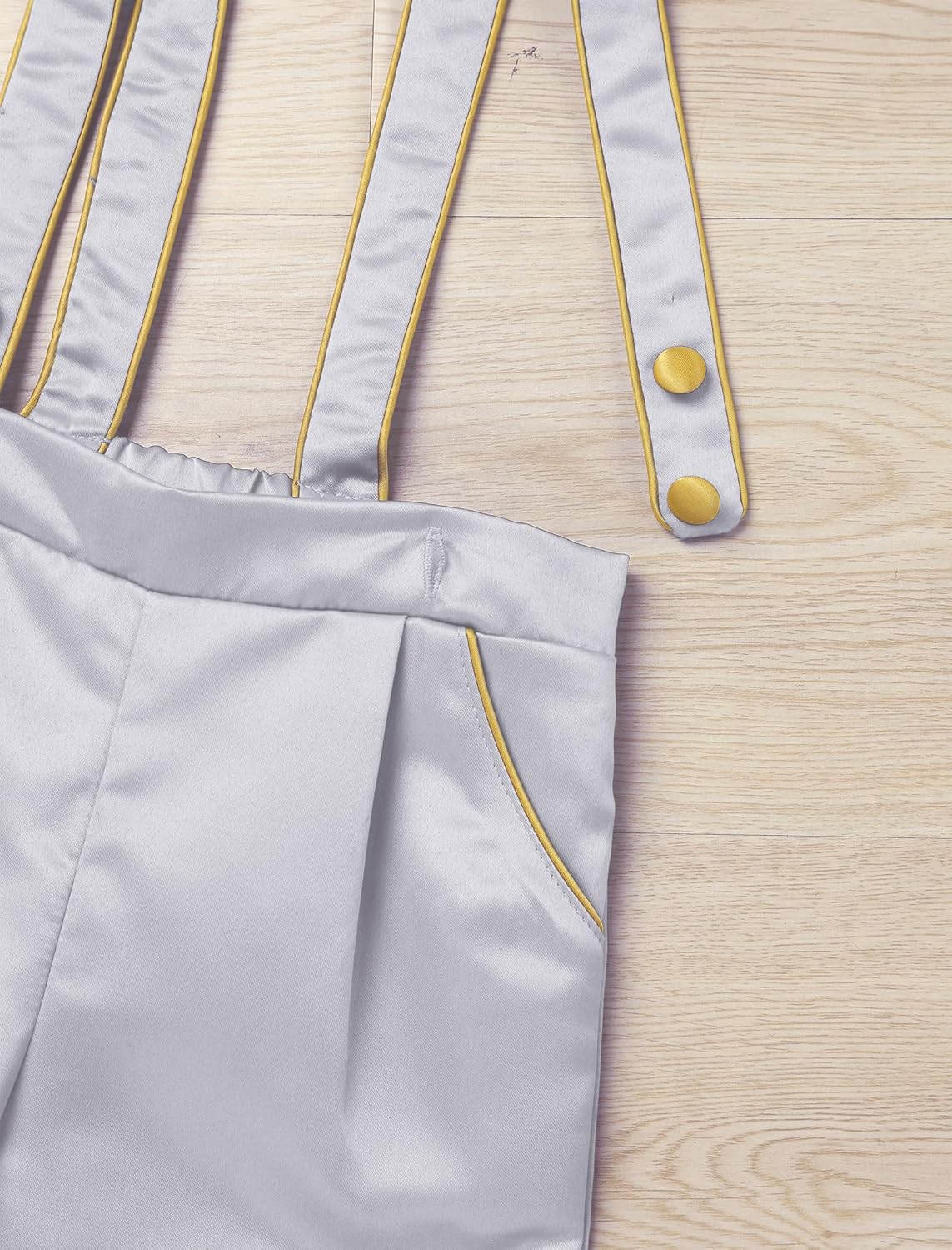 IDOPIP Baptism Christening Outfits for Boys Toddler Baby Wedding Birthday Outfit Gentleman Bowtie Shirt Suspenders Pants Suit - Image 6