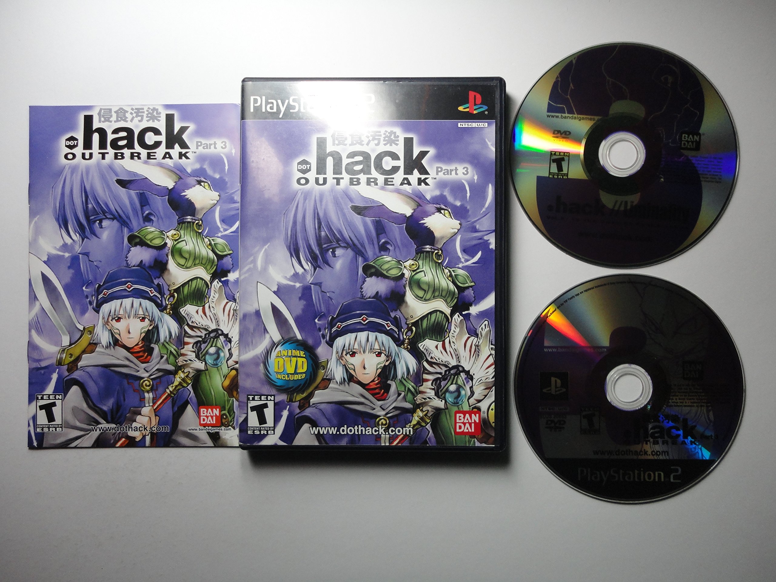 Boîte Vide Et Notice Seule Pour .hack//Outbreak Part 3 - PS2 Version FR - État Correct