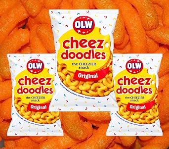 OLW Cheez Doodles Corn Snacks, 160 g, Pack of 3