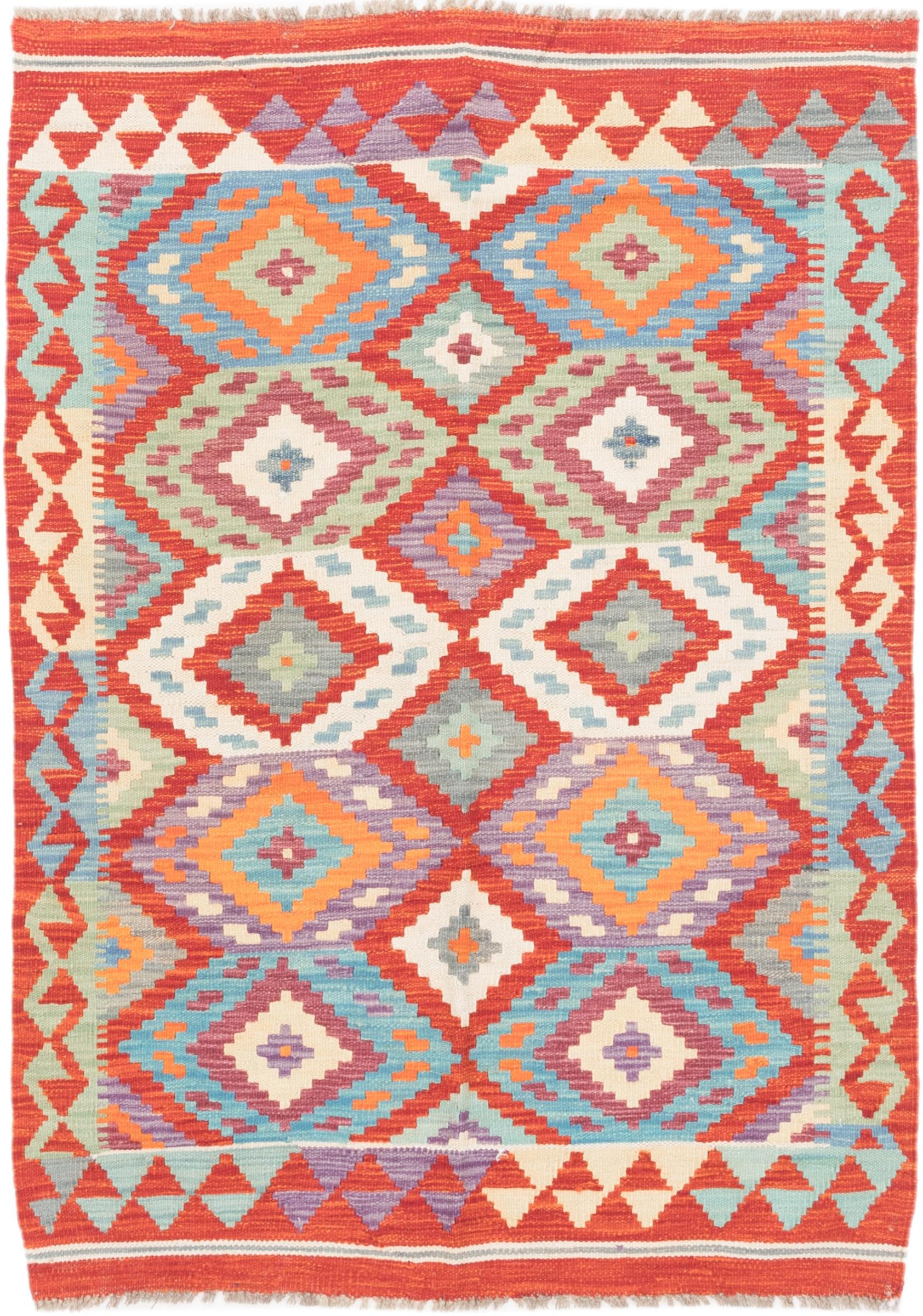 Tapis laine kilim afghan 107x151 l'histoire d'un tissage d'orient