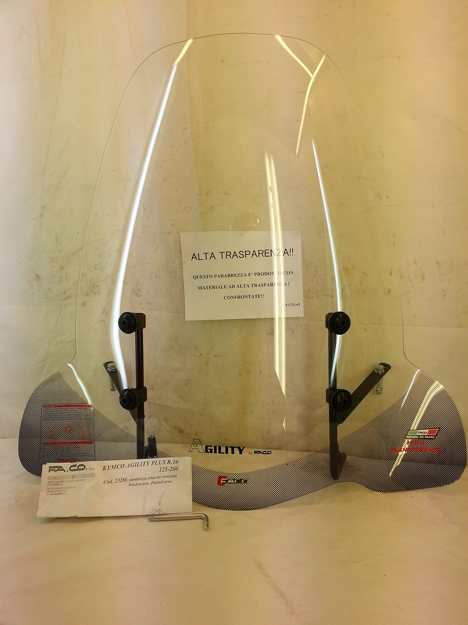 PARABREZZA KYMCO AGILITY PLUS R16 125-200 cc ART.23286 paravento