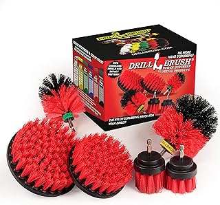 Cleaning Supplies - Drill Brush - The Ultimate Stiff Bristle Cleaning Attachment Kit - Outdoor - Fire Pit - Fountain - Scr...