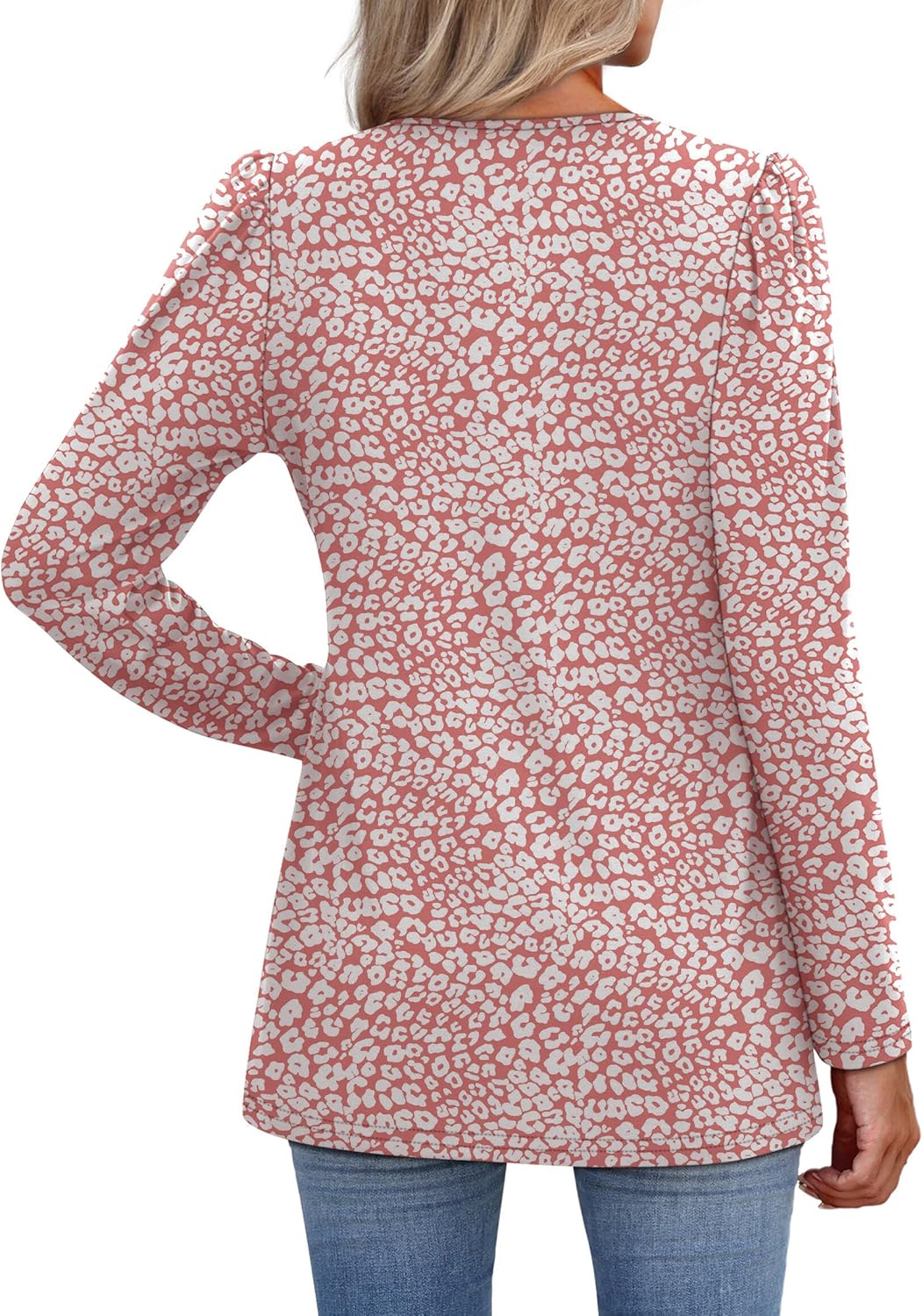 WIHOLL Womens Tops Long Sleeve Fall Shirts Babydoll Peplum Tops for Women V Neck Tunic Dressy Casual Blouses - Image 5