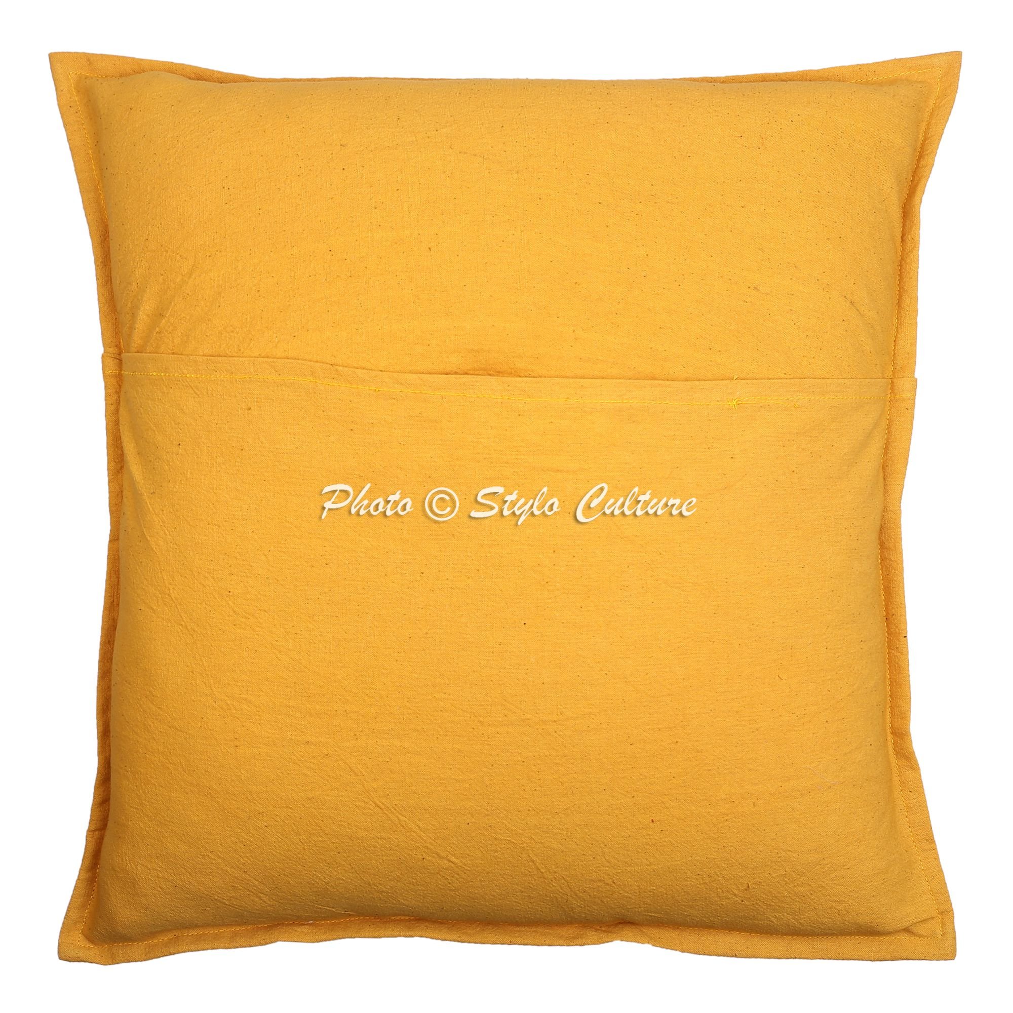 Stylo Culture Tradizionale Fodere Per Cuscini 40x40 cm Decorativi Per Divano Luna Stellare Specchiata Ricamato Arancia Quadrato Chiusura Della Busta 16x16 pollici Copricuscini Poltrona - 2 pezzi